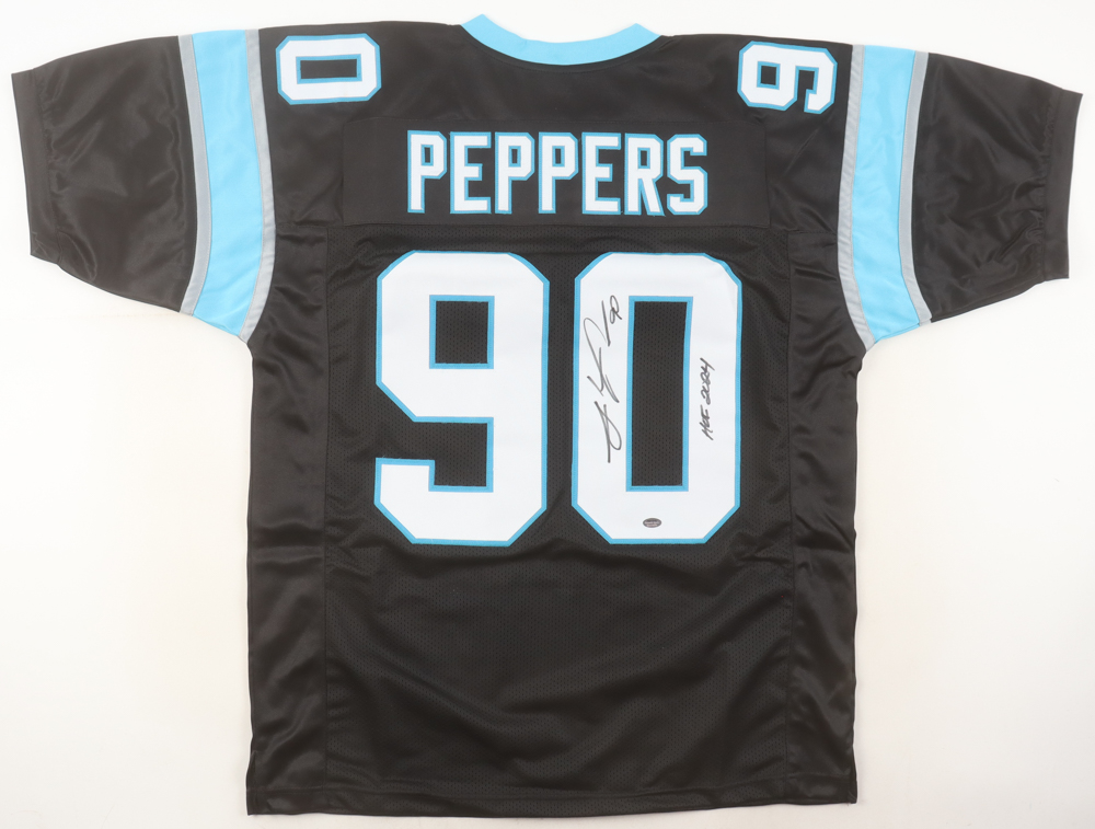 Julius Peppers Signed Jersey Inscribed "HOF 2024" (Schwartz) at PristineAuction.com Julius Peppers Signed Jersey Inscribed "HOF 2024" (Schwartz) at PristineAuction.com