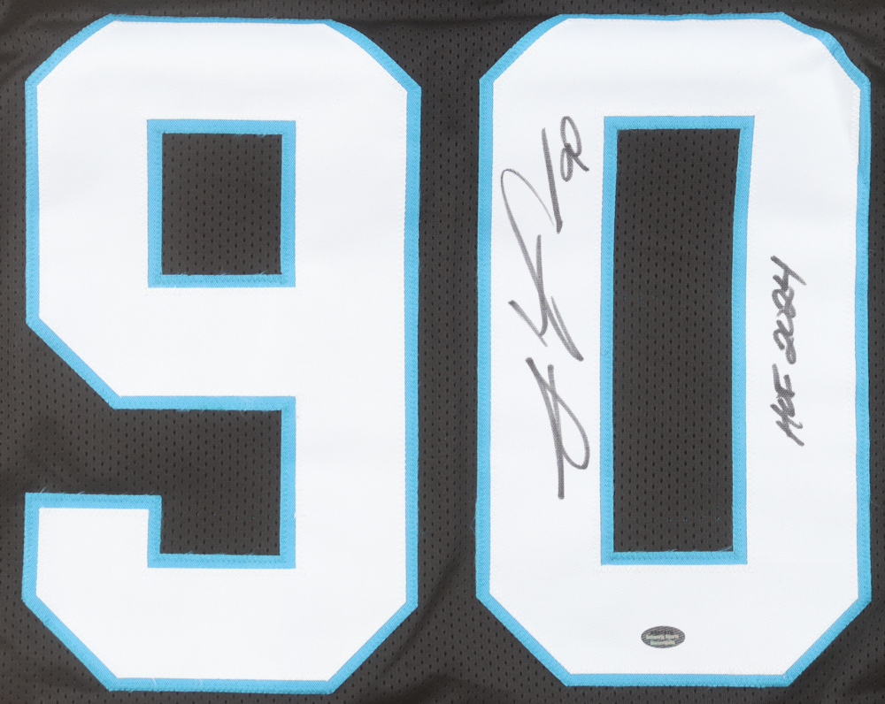 Julius Peppers Signed Jersey Inscribed "HOF 2024" (Schwartz) at PristineAuction.com Julius Peppers Signed Jersey Inscribed "HOF 2024" (Schwartz) at PristineAuction.com
