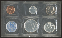 1964 Uncirculated United States Mint Souvenir (5) Coin Set at PristineAuction.com