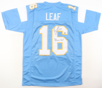 Ryan Leaf Signed Jersey Inscribed "Bolt Up!" (Schwartz) at PristineAuction.com