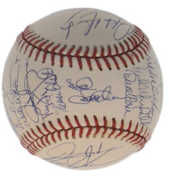 c. 1990 Mets ONL Baseball Signed by (30) with Darryl Strawberry, Doc Gooden, David Cone, Howard Johnson (SportsCards.com) at PristineAuction.com
