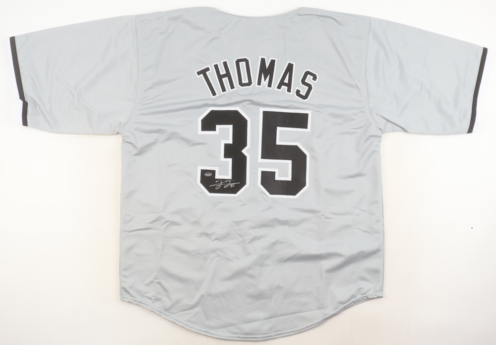 Frank Thomas Signed Jersey (Schwartz) at PristineAuction.com Frank Thomas Signed Jersey (Schwartz) at PristineAuction.com