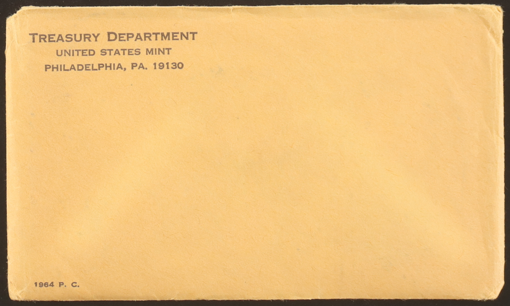 1964 Uncirculated United States Mint Souvenir (5) Coin Set at PristineAuction.com 1964 Uncirculated United States Mint Souvenir (5) Coin Set at PristineAuction.com