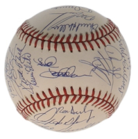 c. 1990 Mets ONL Baseball Signed by (30) with Darryl Strawberry, Doc Gooden, David Cone, Howard Johnson (SportsCards.com) at PristineAuction.com