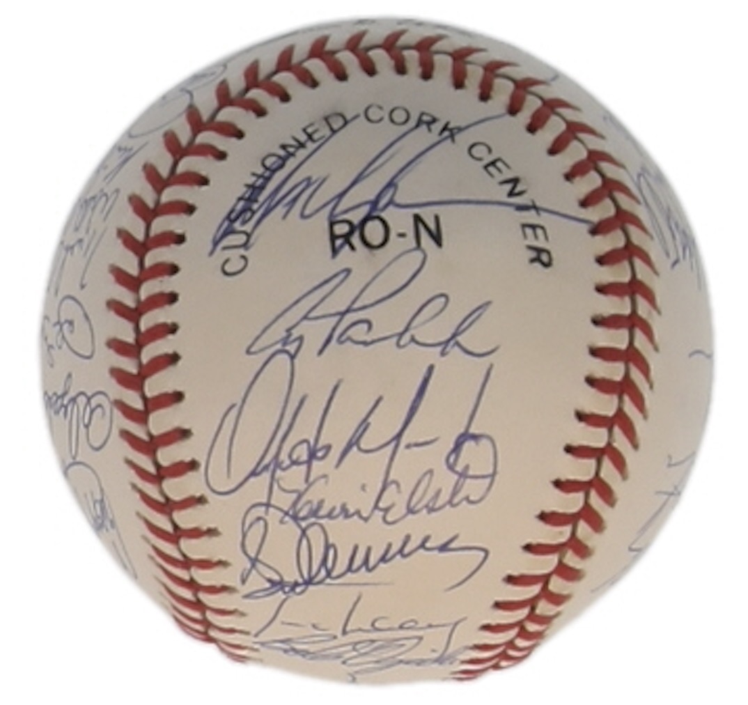 c. 1990 Mets ONL Baseball Signed by (30) with Darryl Strawberry, Doc Gooden, David Cone, Howard Johnson (SportsCards.com) at PristineAuction.com c. 1990 Mets ONL Baseball Signed by (30) with Darryl Strawberry, Doc Gooden, David Cone, Howard Johnson (SportsCards.com) at PristineAuction.com