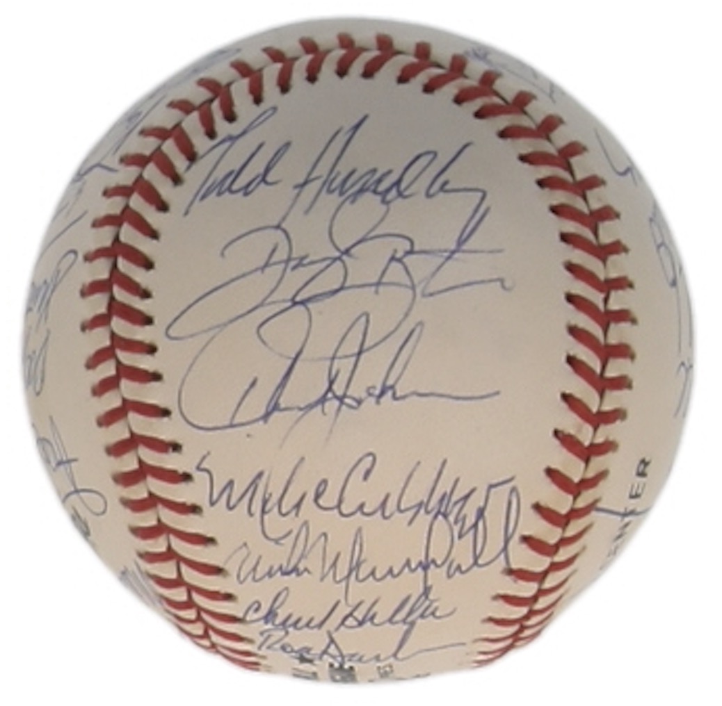 c. 1990 Mets ONL Baseball Signed by (30) with Darryl Strawberry, Doc Gooden, David Cone, Howard Johnson (SportsCards.com) at PristineAuction.com c. 1990 Mets ONL Baseball Signed by (30) with Darryl Strawberry, Doc Gooden, David Cone, Howard Johnson (SportsCards.com) at PristineAuction.com