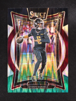 Jayden Daniels 2024 Select Prizm Black and Green Shock #26 RC at PristineAuction.com