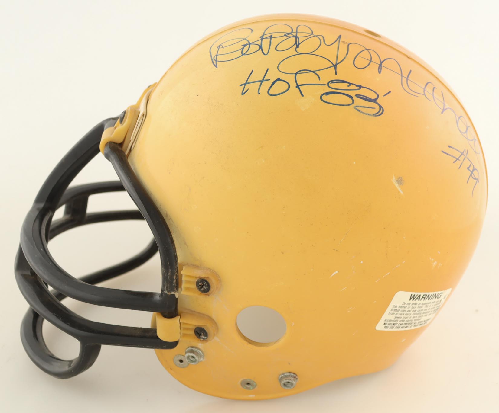 Bobby Mitchell Signed Youth-Size Authentic On-Field Helmet Inscribed "HOF 83" (Beckett) at PristineAuction.com Bobby Mitchell Signed Youth-Size Authentic On-Field Helmet Inscribed "HOF 83" (Beckett) at PristineAuction.com