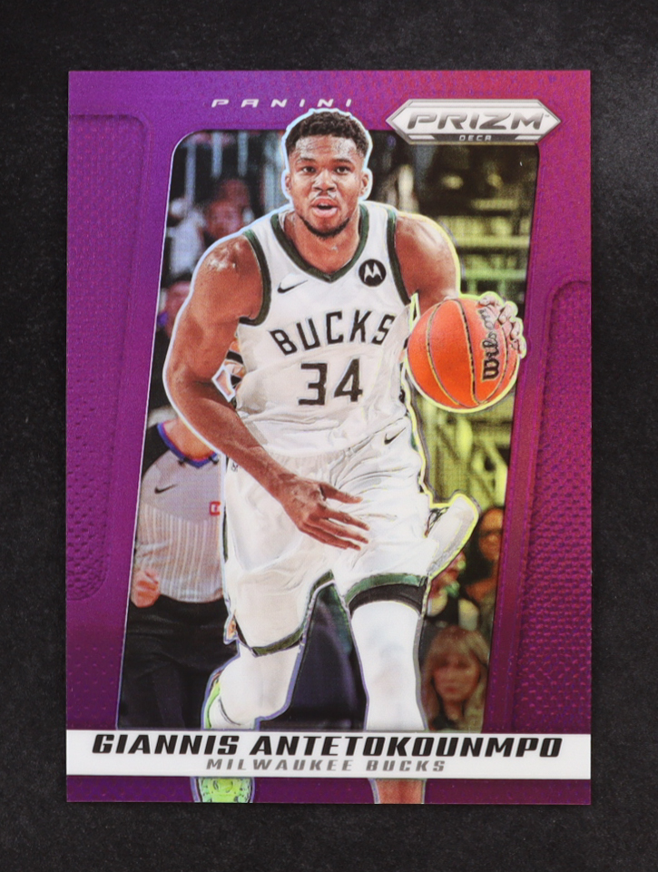 Giannis Antetokounmpo 2024-25 Prizm Deca Prizms Purple #124 #29/99 at PristineAuction.com Giannis Antetokounmpo 2024-25 Prizm Deca Prizms Purple #124 #29/99 at PristineAuction.com