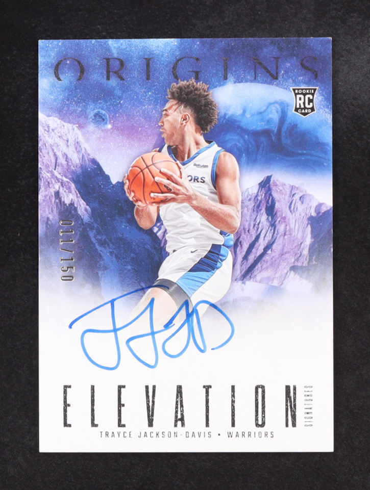 Trayce Jackson-Davis 2023-24 Panini Origins Elevation Signatures #22 #011/150 RC at PristineAuction.com Trayce Jackson-Davis 2023-24 Panini Origins Elevation Signatures #22 #011/150 RC at PristineAuction.com