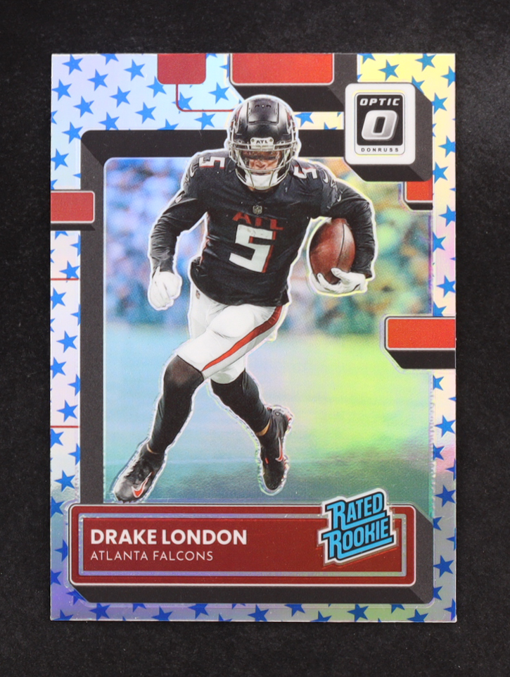 Drake London 2022 Donruss Optic Stars #207 RR RC at PristineAuction.com Drake London 2022 Donruss Optic Stars #207 RR RC at PristineAuction.com