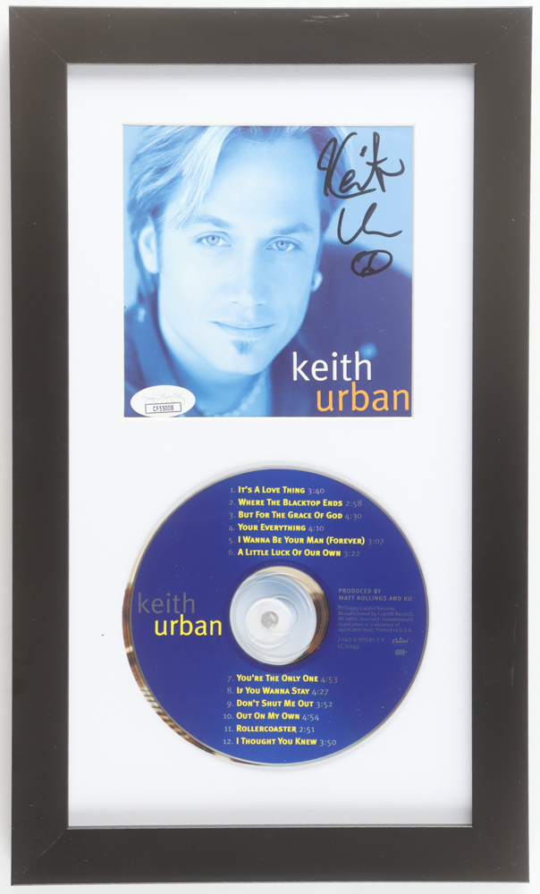 Keith Urban Signed Custom Framed "Self Titled" CD Album Insert Display With Disc (JSA) at PristineAuction.com Keith Urban Signed Custom Framed "Self Titled" CD Album Insert Display With Disc (JSA) at PristineAuction.com