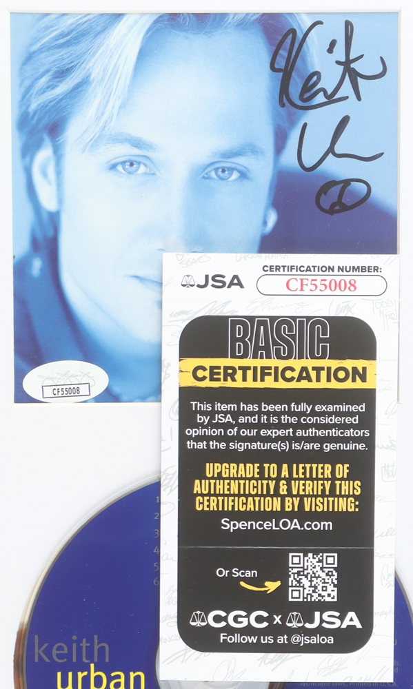 Keith Urban Signed Custom Framed "Self Titled" CD Album Insert Display With Disc (JSA) at PristineAuction.com Keith Urban Signed Custom Framed "Self Titled" CD Album Insert Display With Disc (JSA) at PristineAuction.com