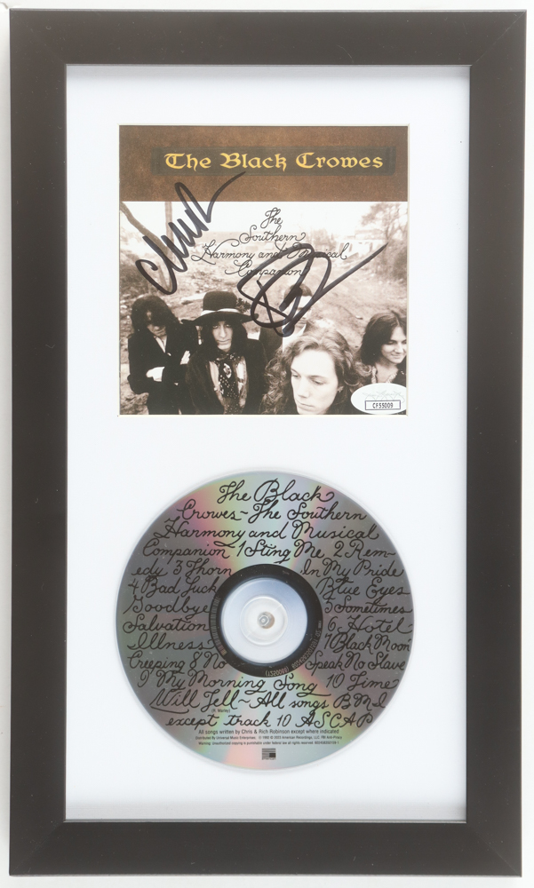 Chris Robinson & Rich Robinson Signed Custom Framed "The Southern Harmony and Musical Companion" CD Album Insert Display With Disc (JSA) at PristineAuction.com Chris Robinson & Rich Robinson Signed Custom Framed "The Southern Harmony and Musical Companion" CD Album Insert Display With Disc (JSA) at PristineAuction.com