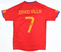 David Villa Signed Spain National Team Adidas Authentic Jersey (Beckett) at PristineAuction.com