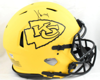 Xavier Worthy Signed Chiefs Full-Size Authentic On-Field Rave Alternate Speed Helmet (Fanatics) at PristineAuction.com