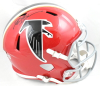 Deion Sanders Signed Falcons Full-Size Throwback Alternate Speed Helmet (Beckett) at PristineAuction.com