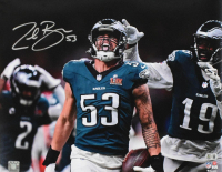 Zack Baun Signed Eagles 16x20 Photo (Beckett) at PristineAuction.com
