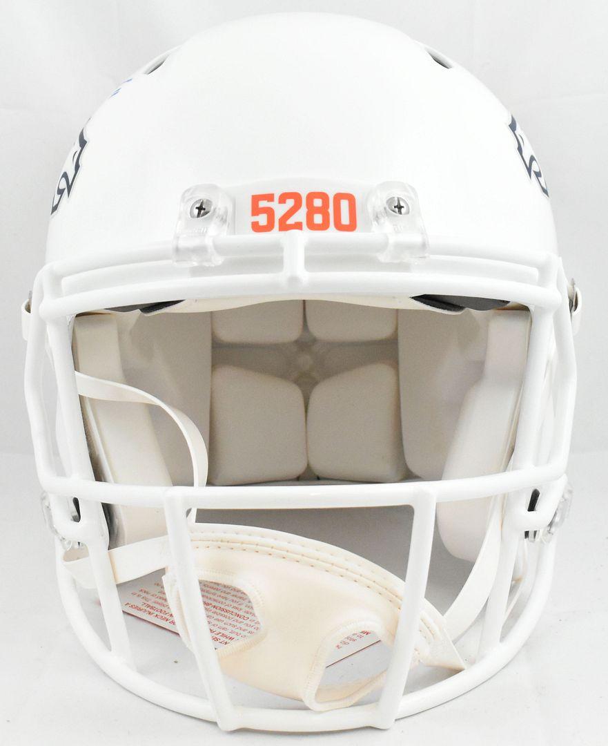 Troy Franklin Signed Broncos Full-Size Authentic On-Field Speed Helmet (Beckett) at PristineAuction.com Troy Franklin Signed Broncos Full-Size Authentic On-Field Speed Helmet (Beckett) at PristineAuction.com