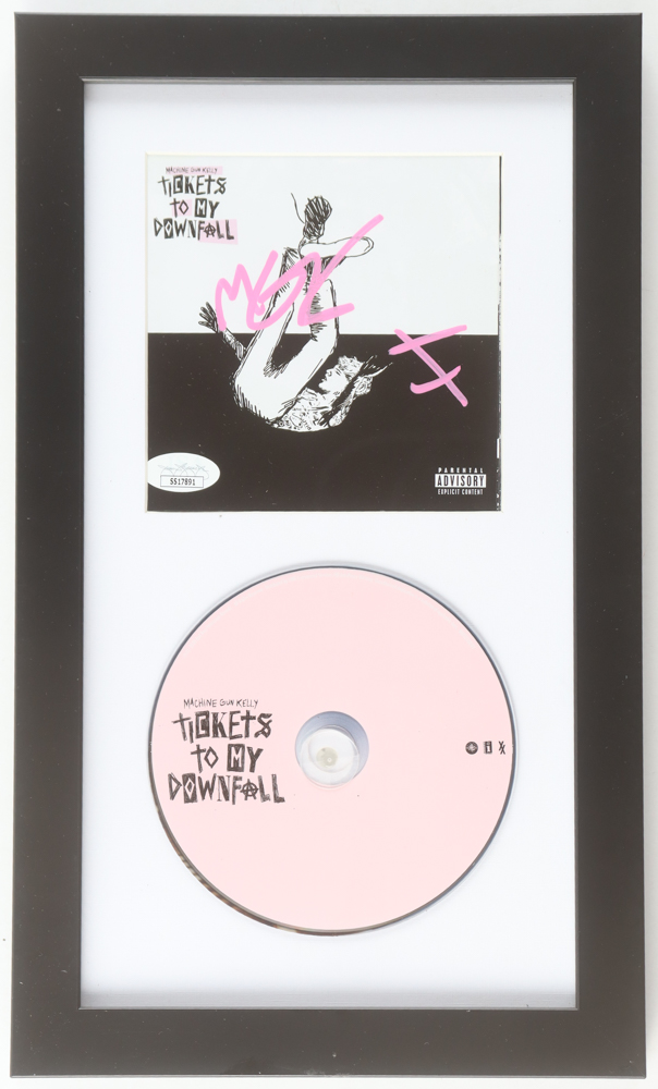 Machine Gun Kelly Signed "Tickets To My Downfall" Custom Framed CD Album Insert Display with Disc (JSA) at PristineAuction.com Machine Gun Kelly Signed "Tickets To My Downfall" Custom Framed CD Album Insert Display with Disc (JSA) at PristineAuction.com