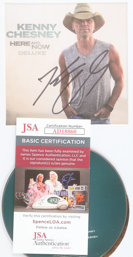 Kenny Chesney Signed Custom Framed "Here And Now" CD Insert Display (JSA) at PristineAuction.com Kenny Chesney Signed Custom Framed "Here And Now" CD Insert Display (JSA) at PristineAuction.com