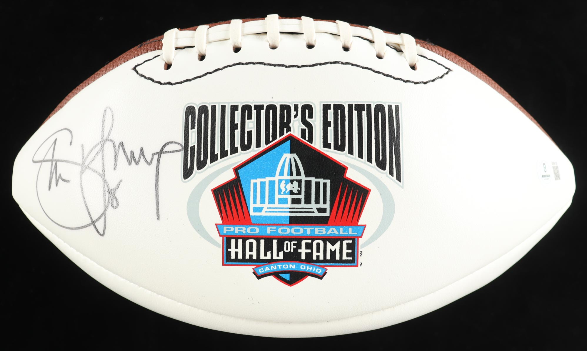 Steve Young Signed NFL Hall of Fame Logo Football (Beckett) at PristineAuction.com Steve Young Signed NFL Hall of Fame Logo Football (Beckett) at PristineAuction.com