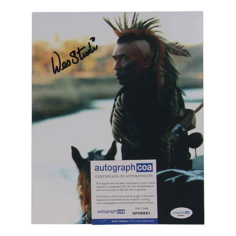 Wes Studi Signed "Dances With Wolves" 8x10 Photo Inscribed "2025" (ACOA) at PristineAuction.com Wes Studi Signed "Dances With Wolves" 8x10 Photo Inscribed "2025" (ACOA) at PristineAuction.com