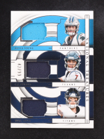 Bryce Young / CJ Stroud / Will Levis 2023 Panini National Treasures NFL Gear Trio Materials #1 #42/99 RC at PristineAuction.com