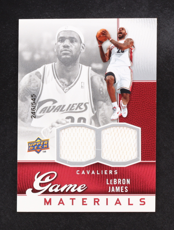 LeBron James 2009-10 Upper Deck Game Materials #GJLJ at PristineAuction.com LeBron James 2009-10 Upper Deck Game Materials #GJLJ at PristineAuction.com