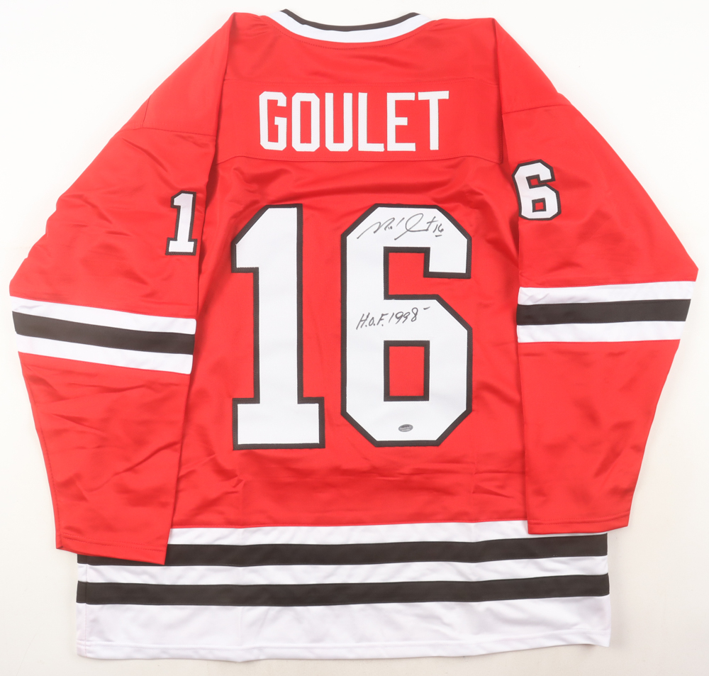 Michel Goulet Jersey Inscribed "H.O.F 1998" (Schwartz) at PristineAuction.com Michel Goulet Jersey Inscribed "H.O.F 1998" (Schwartz) at PristineAuction.com