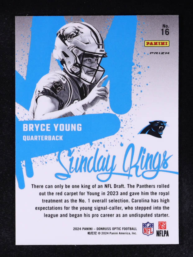 Bryce Young 2024 Panini Donruss Optic Sunday Kings #16 at PristineAuction.com Bryce Young 2024 Panini Donruss Optic Sunday Kings #16 at PristineAuction.com