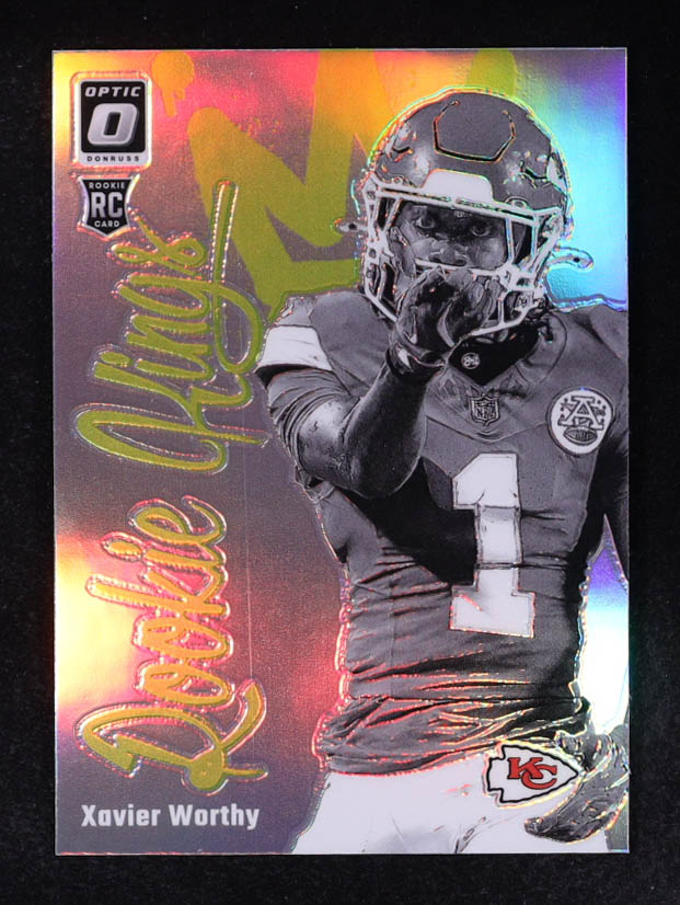 Xavier Worthy 2024 Panini Donruss Optic Rookie Kings #8 RC at PristineAuction.com Xavier Worthy 2024 Panini Donruss Optic Rookie Kings #8 RC at PristineAuction.com