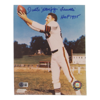 Dante "Gluefingers" Lavelli Signed Browns 8x10 Photo Inscribed "HOF 1975" (Beckett) at PristineAuction.com