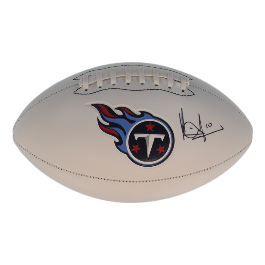 Vince Young Signed Titans Logo Football (Schwartz) at PristineAuction.com Vince Young Signed Titans Logo Football (Schwartz) at PristineAuction.com