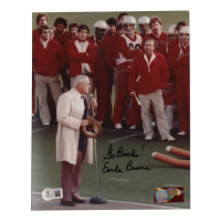 Earle Bruce Signed Ohio State Buckeyes 8x10 Photo Inscribed "Go Bucks!" (Beckett) at PristineAuction.com