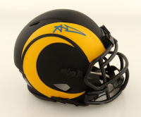 Aaron Donald Signed Rams Eclipse Alternate Speed Mini Helmet (Beckett) at PristineAuction.com