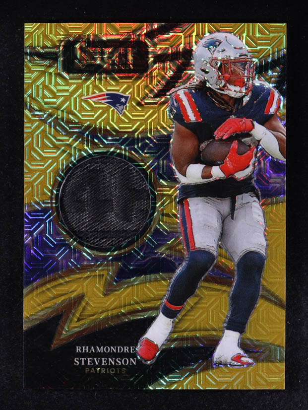 Rhamondre Stevenson 2024 Panini Select Prizm Sparks #S-RSN #04/10 at PristineAuction.com Rhamondre Stevenson 2024 Panini Select Prizm Sparks #S-RSN #04/10 at PristineAuction.com