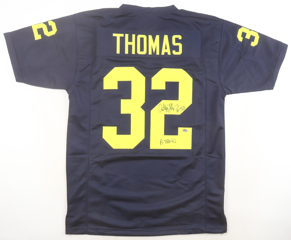Anthony Thomas Signed Jersey Inscribed "A-Train" (Schwartz) at PristineAuction.com Anthony Thomas Signed Jersey Inscribed "A-Train" (Schwartz) at PristineAuction.com