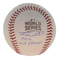 Travis Wood Signed 2016 World Series Baseball Inscribed "2016 WS Champs" (Schwartz) at PristineAuction.com