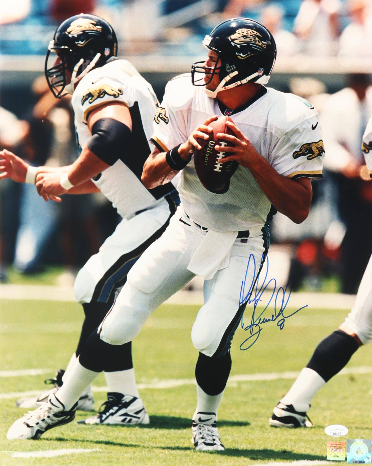 Mark Brunell Signed Jaguars 16x20 Photo (JSA & NSD) at PristineAuction.com Mark Brunell Signed Jaguars 16x20 Photo (JSA & NSD) at PristineAuction.com