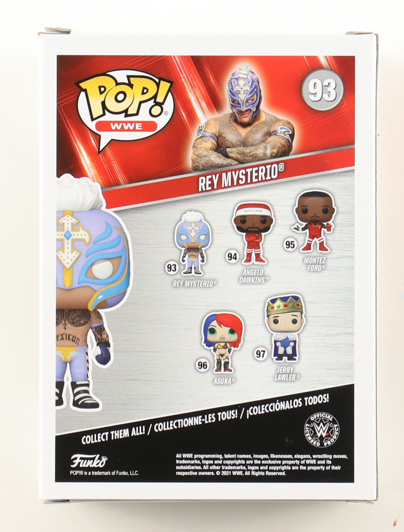 Rey Mysterio Signed "WWE" #93 Funko Pop! Vinyl Figure (Fanatics) at PristineAuction.com Rey Mysterio Signed "WWE" #93 Funko Pop! Vinyl Figure (Fanatics) at PristineAuction.com