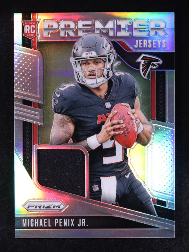 Michael Penix Jr. 2024 Panini Prizm Premier Jerseys #PJ-MPJ RC at PristineAuction.com Michael Penix Jr. 2024 Panini Prizm Premier Jerseys #PJ-MPJ RC at PristineAuction.com