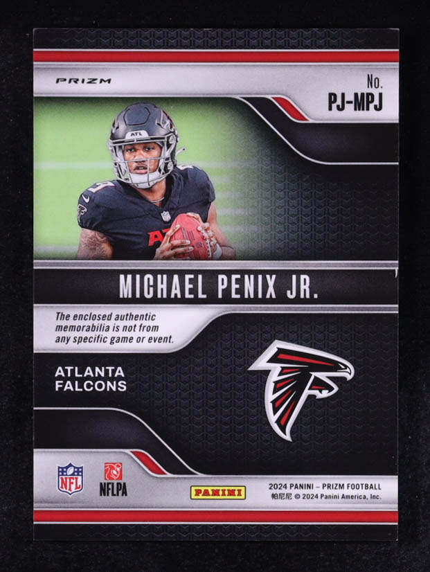 Michael Penix Jr. 2024 Panini Prizm Premier Jerseys #PJ-MPJ RC at PristineAuction.com Michael Penix Jr. 2024 Panini Prizm Premier Jerseys #PJ-MPJ RC at PristineAuction.com