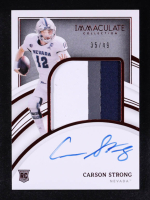 Carson Strong 2022 Panini Immaculate Collection Collegiate #57 RC #35/49 at PristineAuction.com