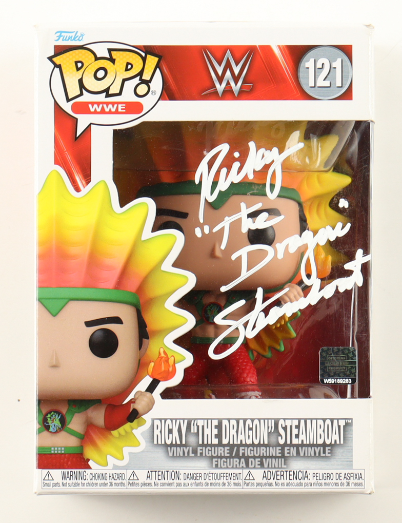 Ricky "The Dragon" Steamboat Signed WWE #121 Funko Pop! Vinyl Figure (Beckett) at PristineAuction.com Ricky "The Dragon" Steamboat Signed WWE #121 Funko Pop! Vinyl Figure (Beckett) at PristineAuction.com
