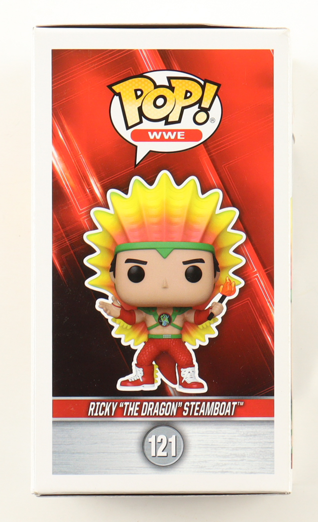 Ricky "The Dragon" Steamboat Signed WWE #121 Funko Pop! Vinyl Figure (Beckett) at PristineAuction.com Ricky "The Dragon" Steamboat Signed WWE #121 Funko Pop! Vinyl Figure (Beckett) at PristineAuction.com