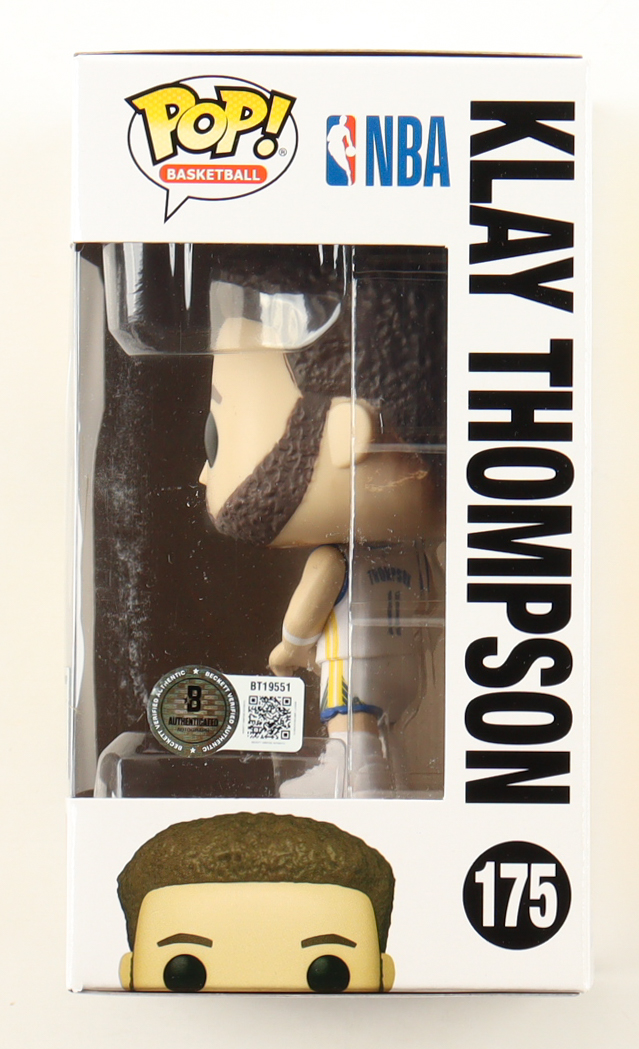 Klay Thompson Signed "Golden State Warriors" #175 Funko Pop! Vinyl Figure (Beckett) at PristineAuction.com Klay Thompson Signed "Golden State Warriors" #175 Funko Pop! Vinyl Figure (Beckett) at PristineAuction.com