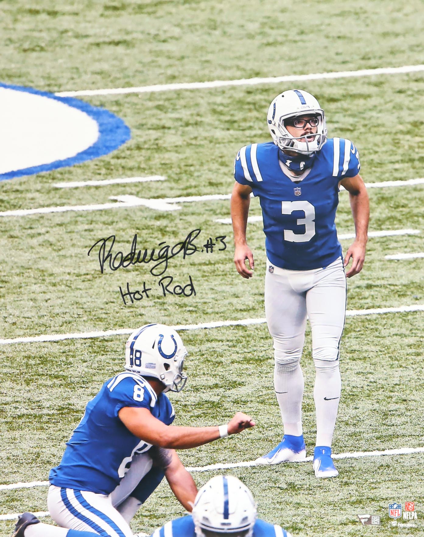 Rodrigo Blankenship Signed Colts 16x20 Photo (Fanatics) at PristineAuction.com Rodrigo Blankenship Signed Colts 16x20 Photo (Fanatics) at PristineAuction.com