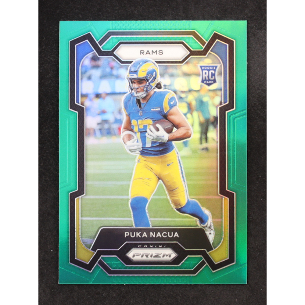 Puka Nacua 2023 Panini Prizm Green #357 RC at PristineAuction.com