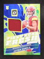 Jayden Daniels 2024 Panini Donruss Optic First Year Fresh #FYF-JDS RC at PristineAuction.com